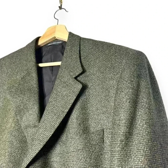 Ermenegildo Zegna Sport Coat Blazer Wool Cashmere Regular Size 42 Tan Formal VTG - Picture 9 of 13